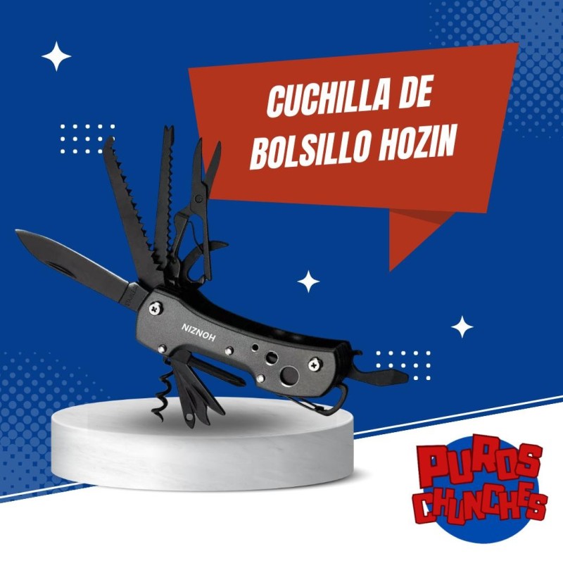 HONZIN Cuchillo de bolsillo multifunción